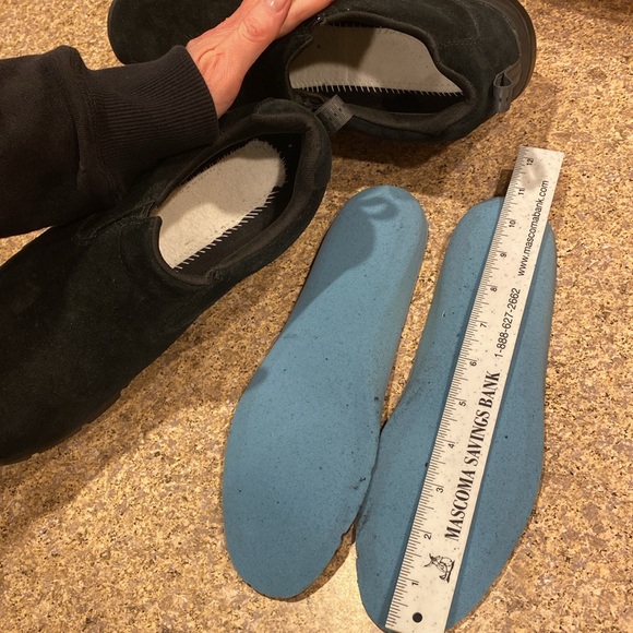 L.L. Bean Insulated Comfort Mocs With Arctic Grip Suede Vibram 11 Medium Black - Picture 16 of 17